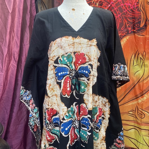 21🤗265-You Are Awesome❤️ Vintage Flower Kaftan - Picture 3 of 8